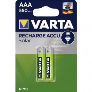 Mikroceruza akku AAA NiMH, 1,2V 550 mAh, 2 db, Varta Longlife HR3, HR03, UO100557, DC2400, DC2400B4N, LR03