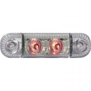 LED-es oldalsó helyzetjelző lámpa, rövid, piros, 12/24 V, SecoRüt 61284