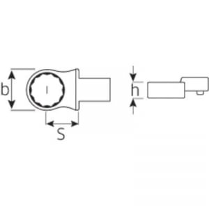 Gyűrűbetét szerszámok 19 mm, 14x18 mm Stahlwille 58224019