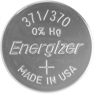 371/370 gombelem, ezüstoxid, 1,55V, 34 mAh, Energizer SR920SW, SR69, SR921, V371, D371, 605, 280-31, SB-AN, RW315