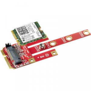 Csatlakozó átalakító, 1x PCIe alj 6 pól. - 1x mini PCI-Express, Renkforce RF-DT-134B