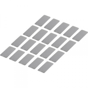 TOOLCRAFT RTS25/50-SV 1563940 Ragasztócsík RTS Ezüst (H x Sz) 50 mm x 25 mm 20 db