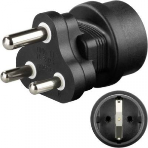India/magyar konnektor átalakító úti adapter, Goobay 95412