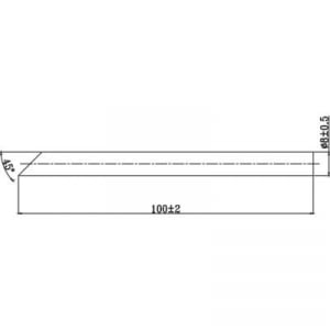 Pákahegy 8mm-es csapott hegyű Toolcraft 1013218