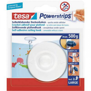 tesa 58029-00020 tesa® Powerstrips mennyezeti kampók/58029-00020-00 fehér, 1 kampó Fehér Tartalom: 1 db