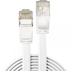 RJ45 Hálózat Csatlakozókábel CAT 6A U/FTP 2.00 m Fehér Védővel LINDY