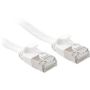 RJ45 Hálózat Csatlakozókábel CAT 6A U/FTP 2.00 m Fehér Védővel LINDY