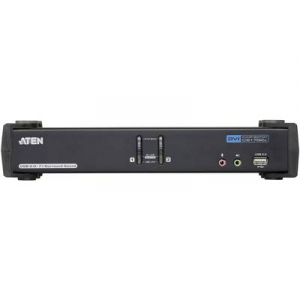 2 portos KVM switch, (billentyűzet, video, egér) elosztó, DVI elosztó és USB 2.0 Hub Aten CS1782A-AT-G