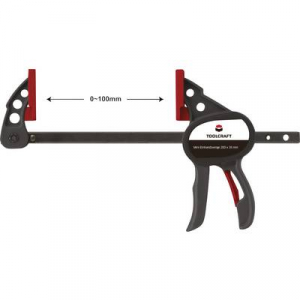 Mini egykezes gyorsszorító 100 x 35 mm, 2 részes készlet, TOOLCRAFT 1669393