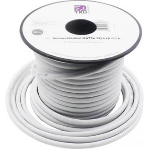 Hálózati kábel, CAT5E SF/UTP CCA 25 m, Tru Components