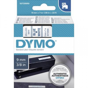 DYMO feliratozószalag D1, 9mm, fehér/kék, S0720690