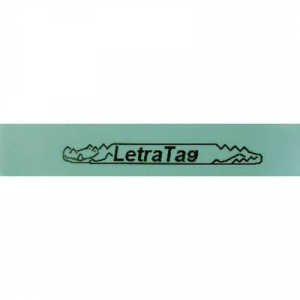 DYMO feliratozószalag LetraTag, 12mm, zöld/fekete, polieszter, S0721690