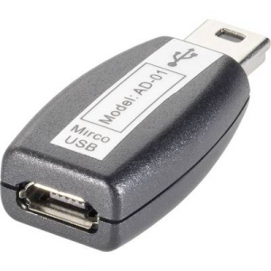 OTG kábel készlet, mikro USB kábel, 0,15 m + mini B adapter + USB A adapter Conrad SuperSoft OTG Komplett kit