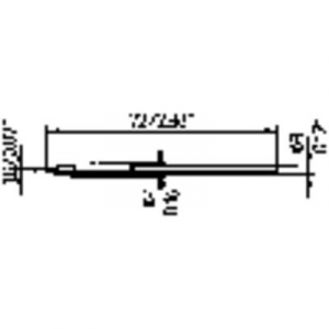 Ersa 212 pákahegy, forrasztóhegy 212 ED LF véső forma 1.8 mm