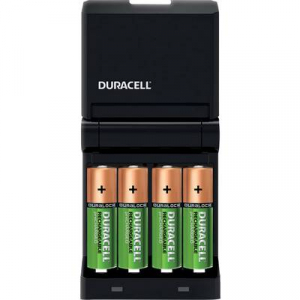 Duracell CEF14 NiMH Mikro (AAA), Ceruza (AA) Hengeres akku töltő Akkukkal