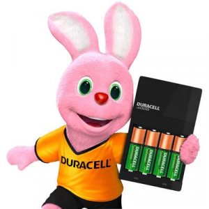 Duracell CEF14 NiMH Mikro (AAA), Ceruza (AA) Hengeres akku töltő Akkukkal