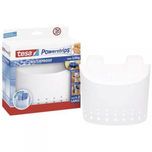 Fali tartó , fehér, Tesa Powerstrips Waterproof 59706