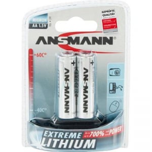 Lítium ceruzaelem 2850 mAh, 1,5 V, 2 db, Ansman Extreme