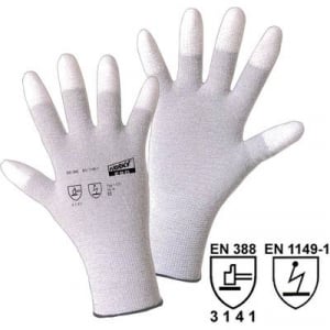 L+D worky ESD TIP 1170-10 Nylon Munkakesztyű Méret (kesztyű): 10, XL EN 388 , EN 1149-1 CAT II 1 pár