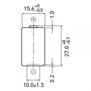 Panasonic CR-2 Fotóelem CR 2 Lítium 850 mAh 3 V 1 db