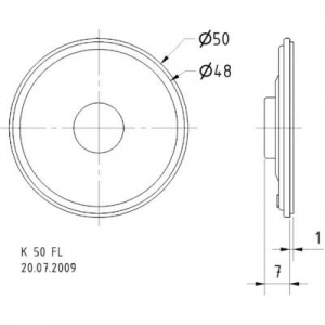 Visaton K 50 FL 2 coll 5 cm Szélessávú hangszóró 1 W 8 ?