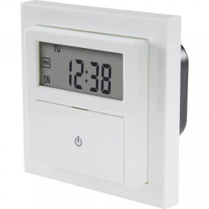 Süllyesztett, fali digitális időkapcsoló óra, 1800 W, visszaszámláló funkció, heti program, Sygonix SY-4504968