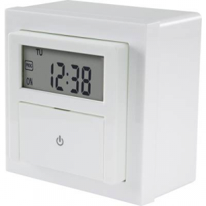 Süllyesztett, fali digitális időkapcsoló óra, 1800 W, visszaszámláló funkció, heti program, Sygonix SY-4504968