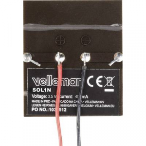 Velleman SOL1N Polikristályos napelem modul 0.5 V