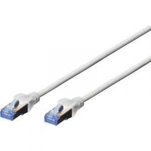 RJ45 Hálózati csatlakozókábel, CAT 5e SF/UTP [1x RJ45 dugó - 1x RJ45 dugó] 3 m, szürke UL minősített