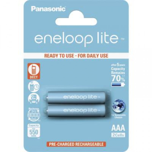 Panasonic Eneloop mikroceruza akku AAA NiMH 1,2V 550 mAh 2 db (BK-4LCCE/2BE)