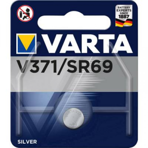 371 gombelem, ezüstoxid, 1,55V, 35 mAh, Varta SR920SW, SR69, SR921, V371, D371, 605, 280-31, SB-AN, RW315