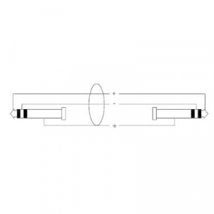 Hangszer csatlakozókábel [1x Jack-dugó, 6,35 mm-es - 1x Jack-dugó, 6,35 mm-es] 1.50 m Fekete Cordial CFM1,5VV