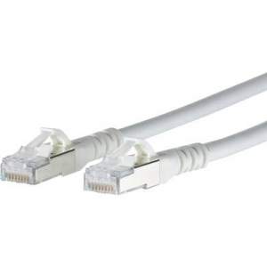 RJ45 Hálózati csatlakozókábel, CAT 6A S/FTP [1x RJ45 dugó - 1x RJ45 dugó] 3 m, fehér BTR Netcom