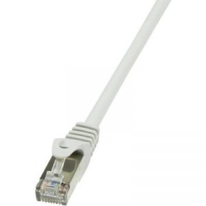 RJ45 Hálózati csatlakozókábel, CAT 5e F/UTP [1x RJ45 dugó - 1x RJ45 dugó] 7,5 m, szürke LogiLink