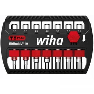 Wiha SB 7946TY-303 BitBuddy 49 42114 Bit készlet 7 részes Belső hatlap