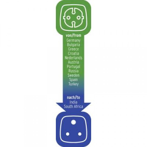 Dél-Afrika / magyar konnektor átalakító adapter, Brennenstuhl 1508460