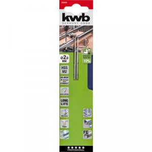 kwb 258620 Fém spirálfúró 2 mm Teljes hossz 49 mm 1 db