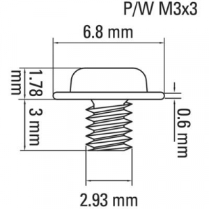 Renkforce RF-4452210 Merevlemez csavar 16 db