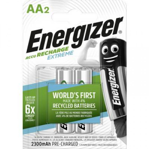 Ceruza akku AA, NiMH, 1,2V 2300 mAh, 2 db, Energizer Extreme LR06, AA, LR6, AAB4E, AM3, 815, E91, LR6N