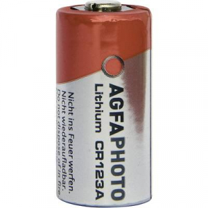 CR123A fotóelem, lítium, 3V 1300 mAh, Agfa EL123AP, K123LA, RL123A, EL123A, DL123A, 5018LC, LR123, VL123