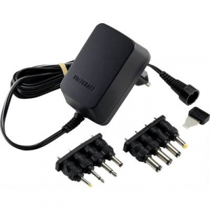 VOLTCRAFT USPS-600N Dugasztápegység, beállítható 3 V/DC, 4.5 V/DC, 5 V/DC, 6 V/DC, 7.5 V/DC, 9 V/DC, 12 V/DC 0.6 A 7.2 W Szabályozható kimeneti feszül