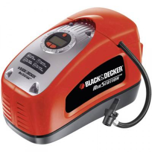 Elektromos autós kompresszor 12V/230V, 11bar, Black & Decker ASI 300