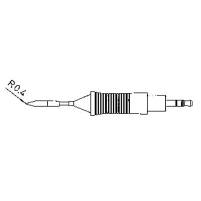 Weller RT2 ceruzahegy formájú, központosított csúcs pákahegy, forrasztóhegy 0.8 mm