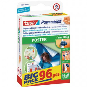 Fali képtartó fülecskék 96 db, Tesa Powestrips Poster 58213-0