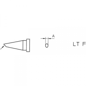 Weller LT pákahegy, forrasztóhegy LT-F kúpos, egyoldalt lapított, lecsapott hegy 1.2 mm