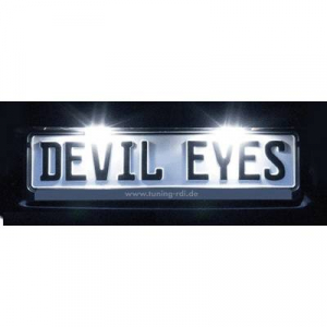 Devil Eyes, LED-es rendszámtábla megvilágítás, univerzális, 2 db LED-del, (H x Sz) 120 mm x 30 mm