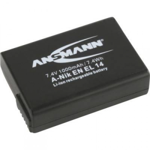 EN-EL14 Nikon kamera akku 7,4V 1000 mAh, Ansmann