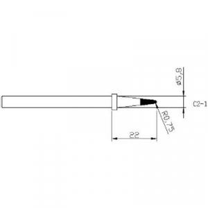 Tartalék forrasztóhegy az 588415-ös Basetech forrasztó állomáshoz