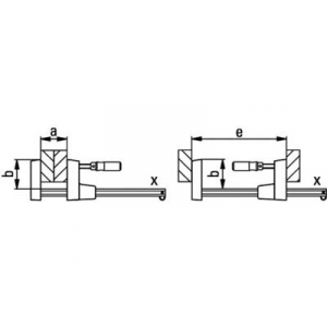 UniKlamp UK 600/80 Bessey UK60, fesztáv: 600 mm, visszavonás: 80 mm