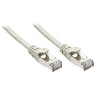 RJ45 Hálózat Csatlakozókábel CAT 5e F/UTP 15.00 m Szürke Védővel LINDY